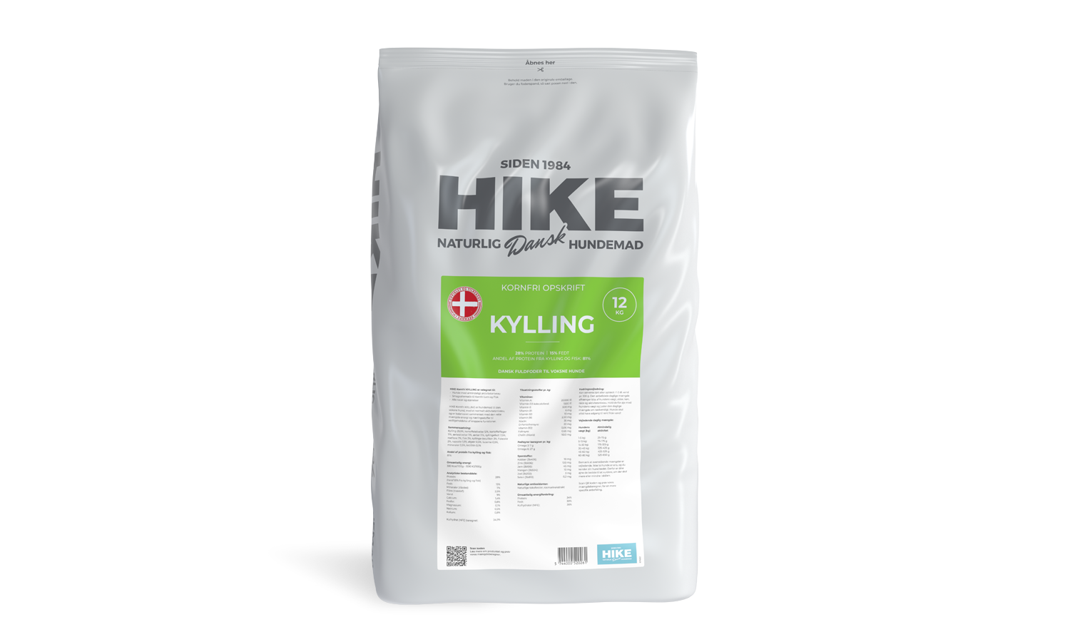 HIKE Kornfri Kylling 12 kg
